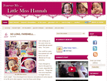 Tablet Screenshot of littlemisshannah.com